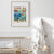 Red & Blue Paris Decor – Handmade Balcony Poster