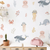 Removable fish and coral wall decals home decor