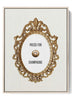 Champagne Service Bell - Vintage-Inspired Canvas Poster