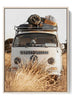 Vintage Van Adventure Poster - Bohemian Road Trip Canvas Art
