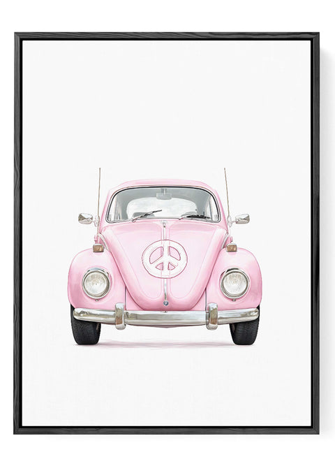 Retro peace sign Beetle print