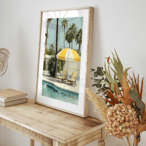 Retro summer vacation poster