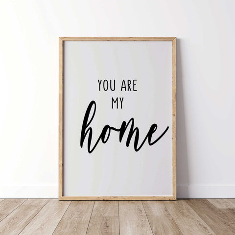 Love and Home - Calligraphic Art Print