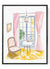 Romantic French Interior Watercolor Art Print
