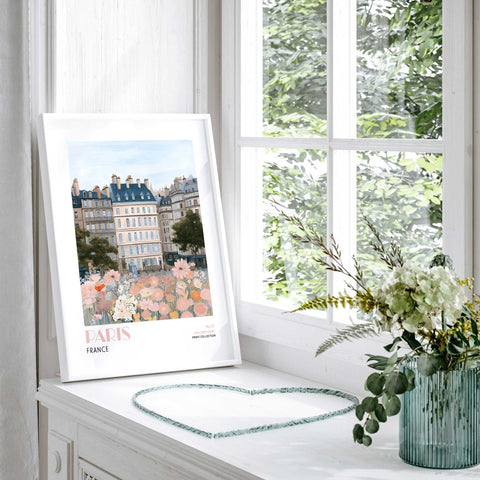 Romantic Paris wall art poster