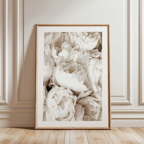 White Flowers Poster - oakposter