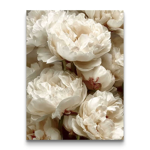 Romantic ivory peony botanical decor