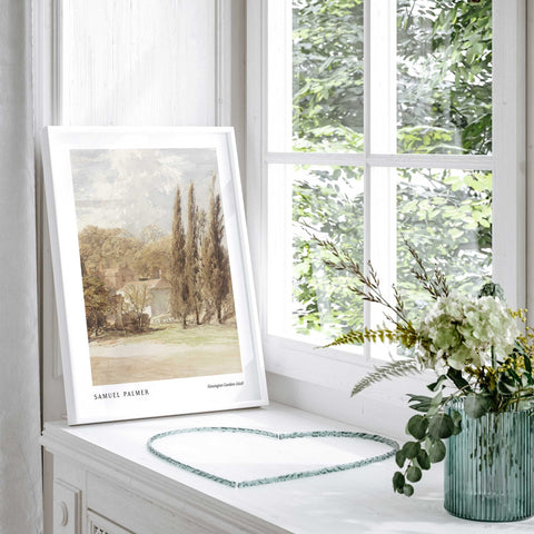 Romantic landscape vintage poster