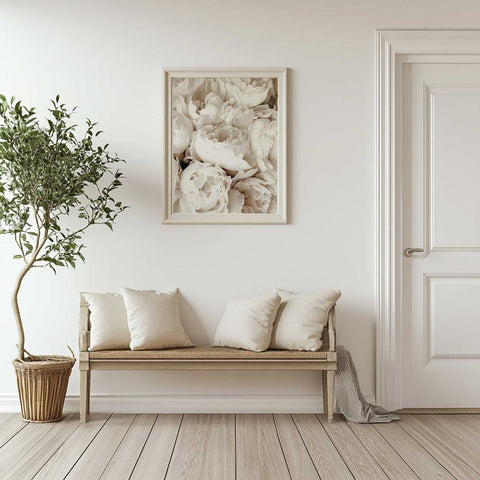 White Flowers Poster - oakposter