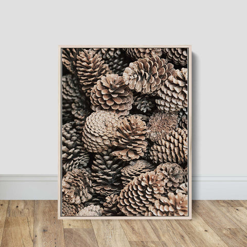 Woodland Pine Cone Canvas