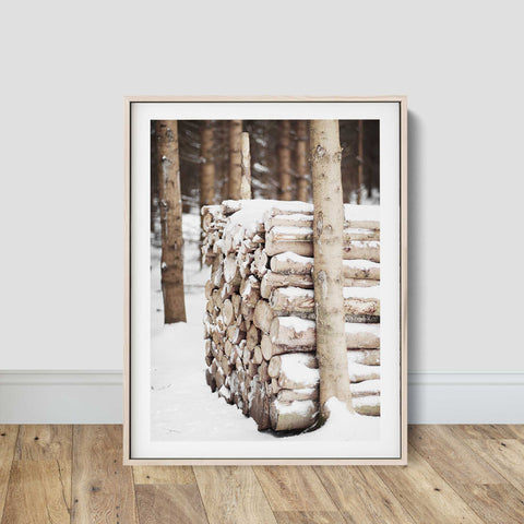 Rural Winter Landscape Art