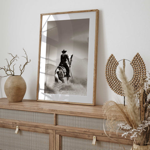 Rustic Cowboy Art Print