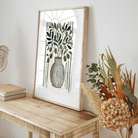 Rustic Mediterranean home decor art
