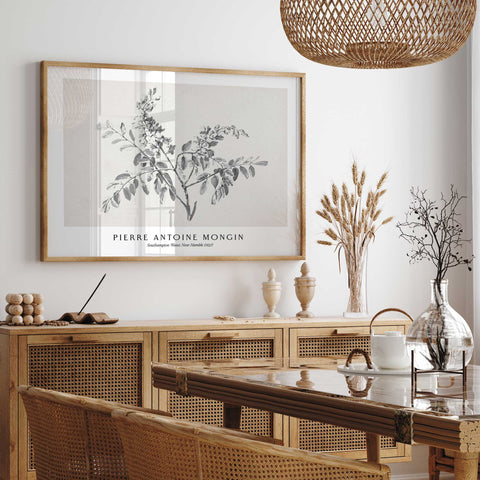 Rustic farmhouse wheat field artwork