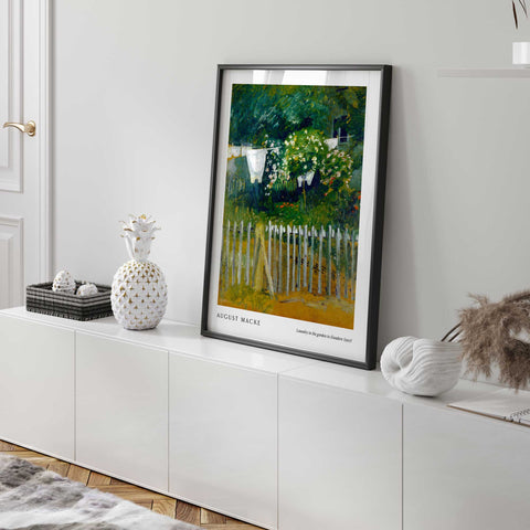 Rustic garden fence vintage artwork