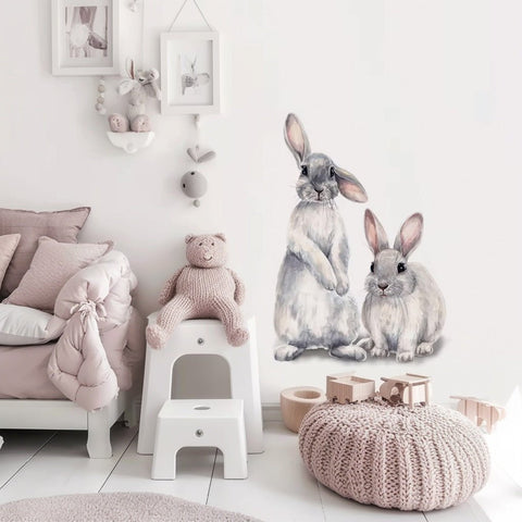 Safari animals wall decals for kids' room.