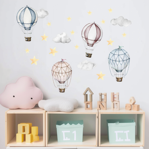 Safety-certified vinyl decals for baby rooms
