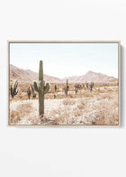 Saguaro Sentinel - Majestic Desert Cactus Landscape Poster