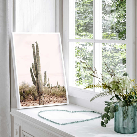 Saguaro Silhouette - Desert Scenery Wall Decor