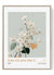 San Francisco floral wall art print with white blossoms