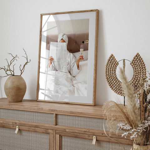 Tranquil Bedroom Decor - Modern Poster Art