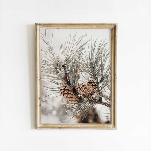 Minimalist Pinecone Wall Art