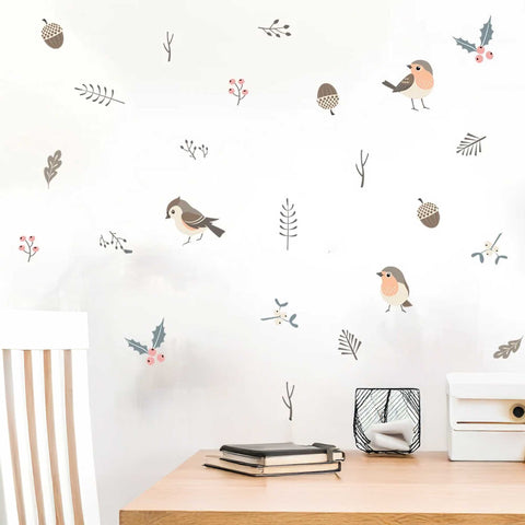 Scandinavian Bird And Nature Decals