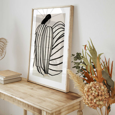 Scandinavian black and white poster