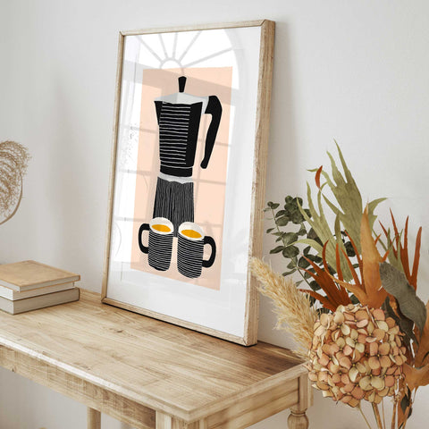 Scandinavian coffee wall decor