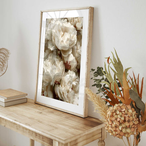 Scandinavian floral decor artwork