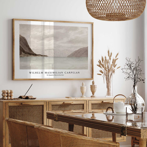 Scandinavian lake wall decor