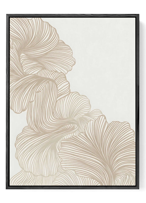 Scandinavian neutral floral wall decor