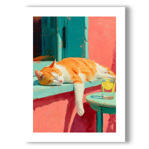 Scandinavian style botanical art print with rustic coastal charm.