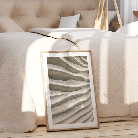 Scandinavian style dining room poster with sun-drenched orange slices.