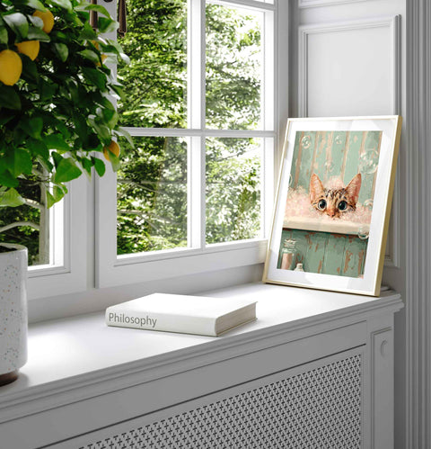 Scandinavian style fruit poster with a hand-painted Mediterranean vibe.