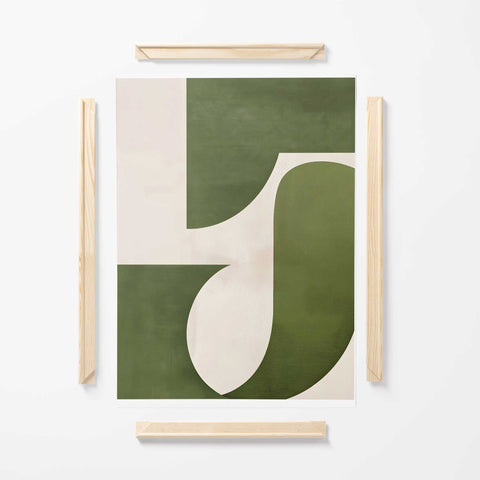 Scandinavian style geometric art print