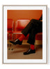 Red Socks Editorial Art Print | Modern Fashion Photography Wall Decor