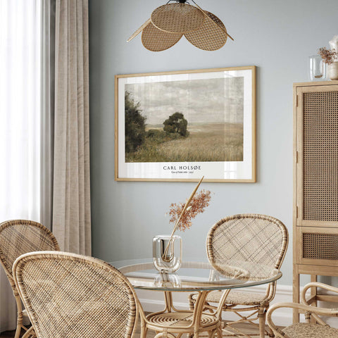 Soft beige field painting