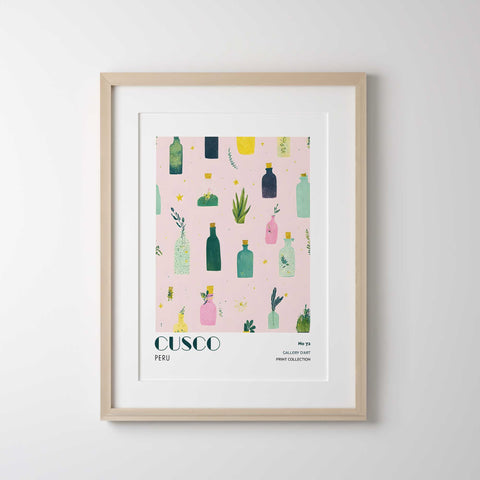 Soft blush wall decor botanical artwork minimal