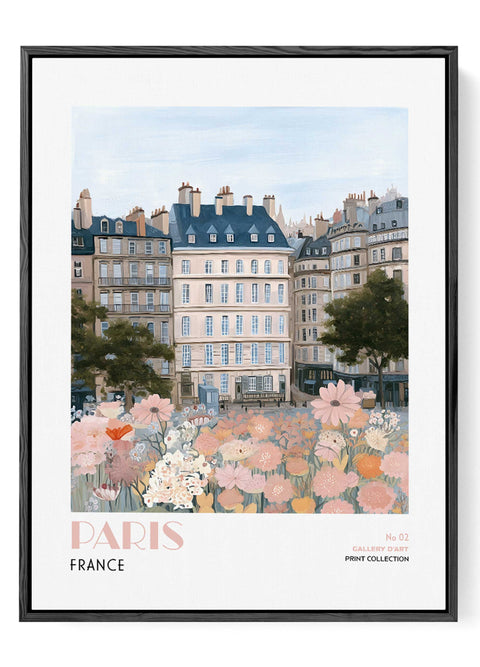 Soft colour French architecture art