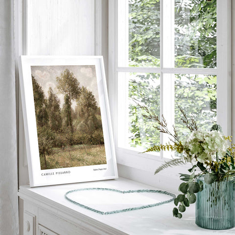 Soft green meadow wall art