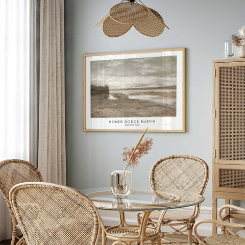 Soft grey waterscape artwork