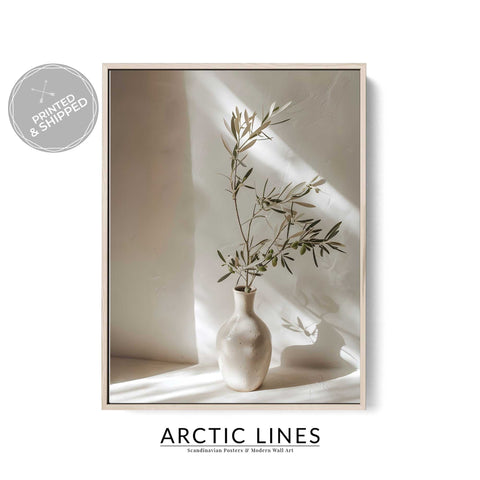 Soft natural light botanical print
