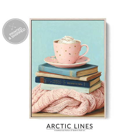 Soft pastel cozy interior artwork