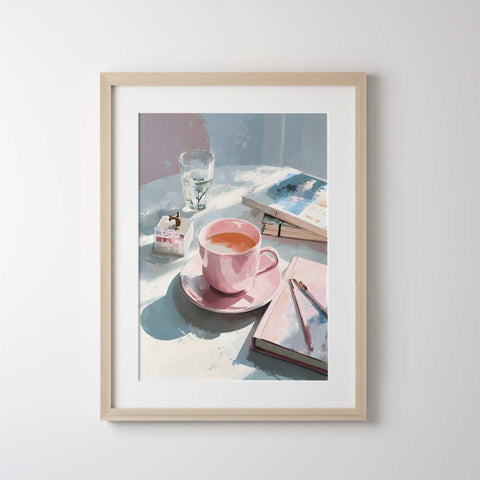 Soft pastel interior art