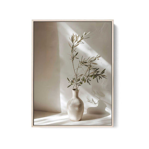 Soft sunlight minimalist interior art