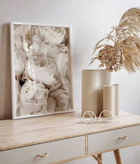 White Flowers Poster - oakposter