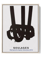 Olympic Abstract - Soulages Munich 1972 Games Poster
