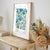 South Korea art print modern floral wall decor