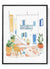 Marbella Mediterranean Street Scene Watercolor Art Print